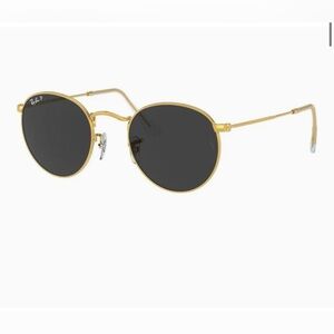 Ray-Ban Classic Gold Sunglasses with Dark Lenses